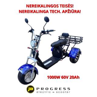 Elektrinis triratis CityCoco 1000W 60V 20Ah HSHT002M