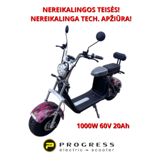 Elektrinis paspirtukas Citycoco 1000W 60V 20ah HSHT007RL