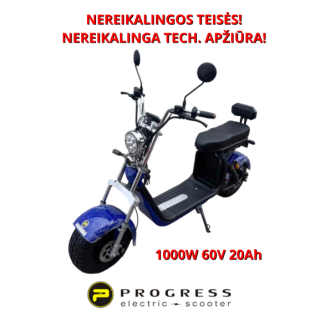 Elektrinis paspirtukas Citycoco 1000W 60V 20ah HSHT013M