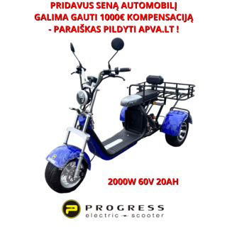 Elektrinis triratis CityCoco 2000W 60V 20Ah HSHT002000WM