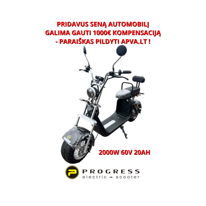 Elektrinis paspirtukas Citycoco 2000W 60V 20ah HSHT0092000WC