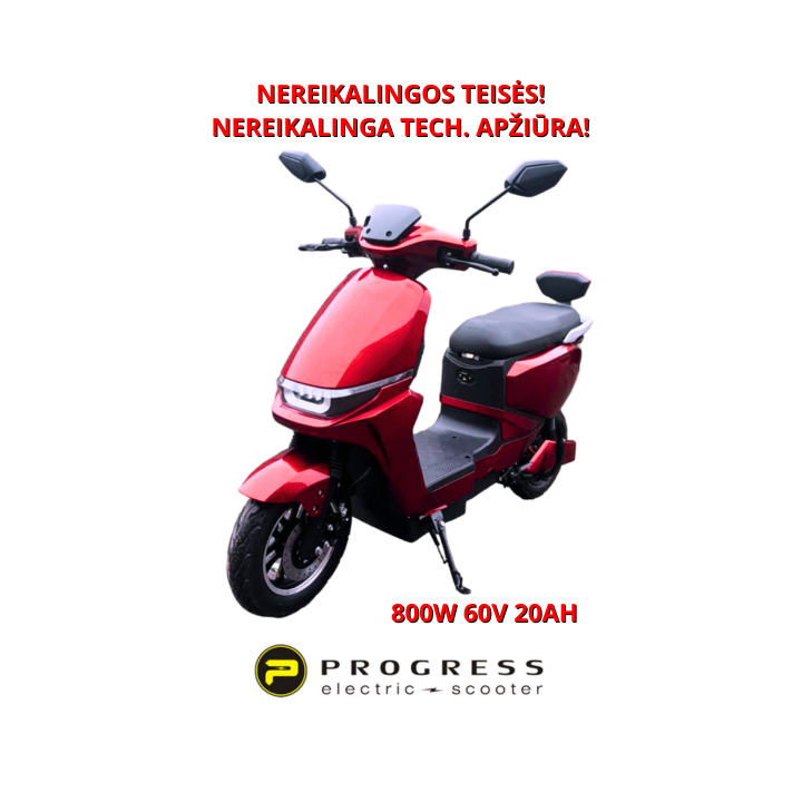 Elektrinis motoroleris Progress 800W 60V 20Ah BN010R
