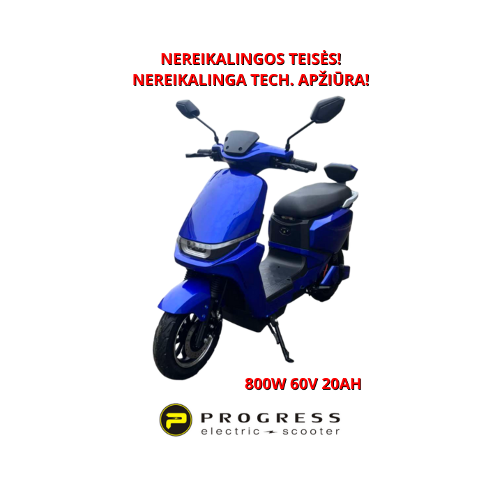 Elektrinis motoroleris Progress 800W 60V 20Ah BN010M
