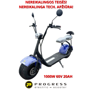 Elektrinis paspirtukas Citycoco 1000W 60V 20ah HSH003M