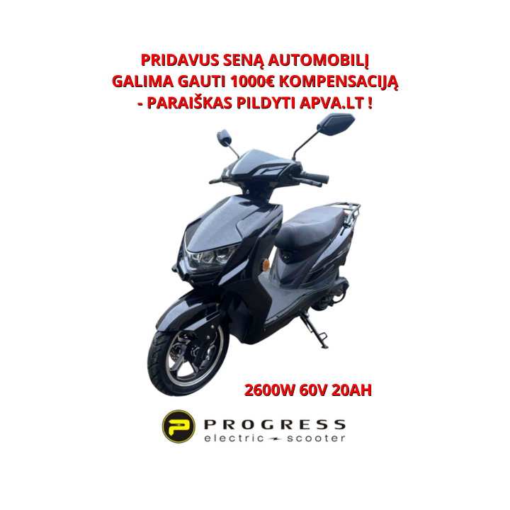 Elektrinis motoroleris Progress 2600W 60V 20Ah BN011J
