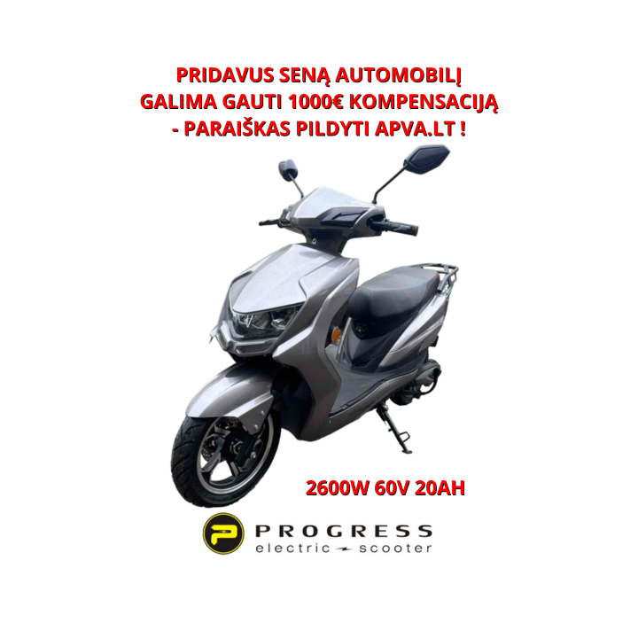 Elektrinis motoroleris Progress 2600W 60V 20Ah BN011P