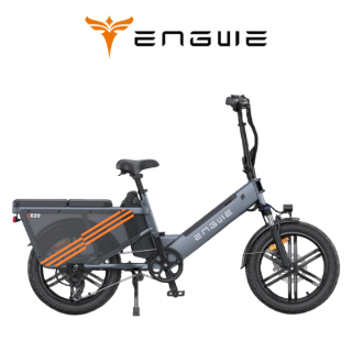 Elektrinis dviratis ENGWE LE20 250W 48V 2 BATERIJOS 19.2Ah+19.2Ah Pilka