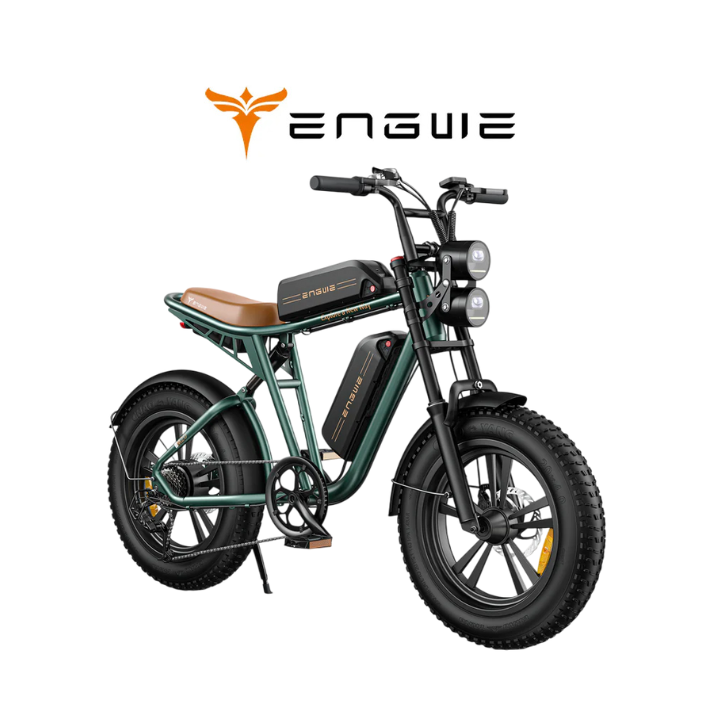Elektrinis dviratis ENGWE M20 750W 48V 2 baterijos 13Ah+13Ah Žalias