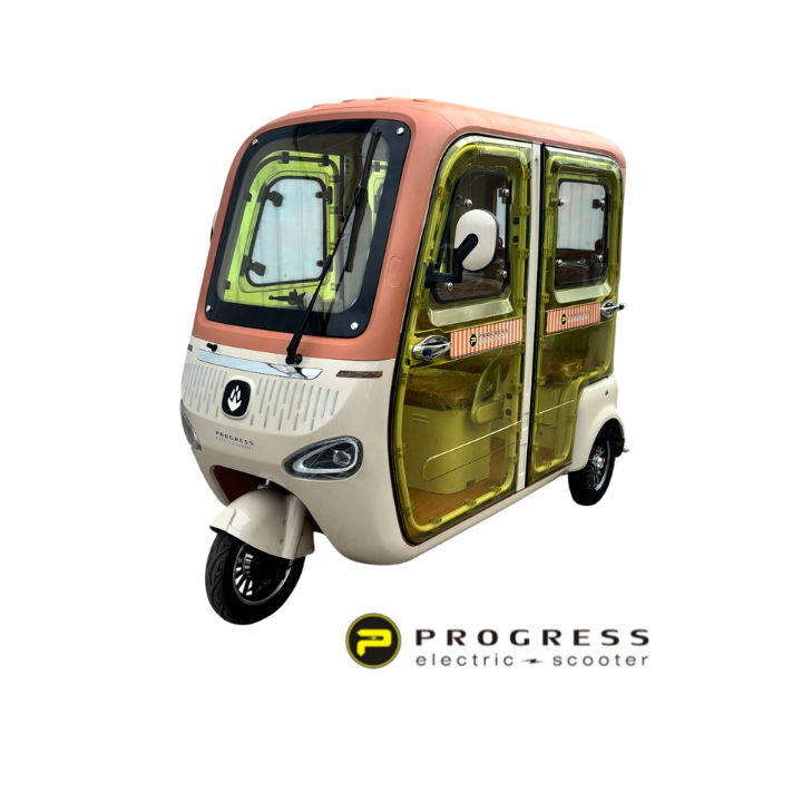 Elektrinis triratis Progress su stogu ir durimis 950W 60V 20Ah 