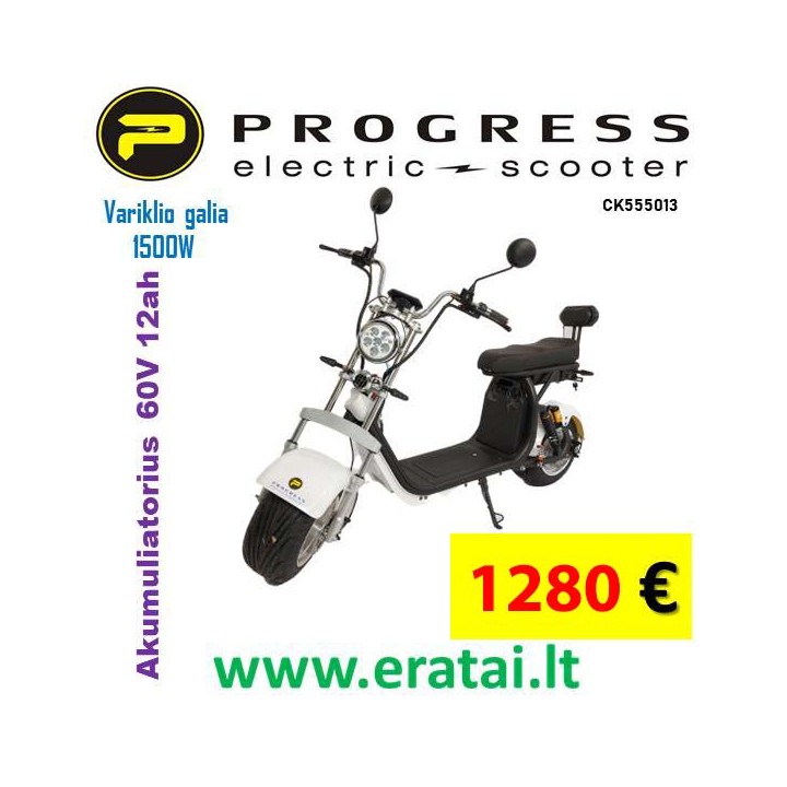 Elektrinis paspirtukas Citycoco 1500W 60V 12ah CK555013